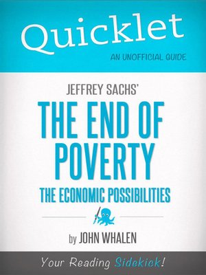 cover image of Quicklet on Jeffrey Sachs' the End of Poverty